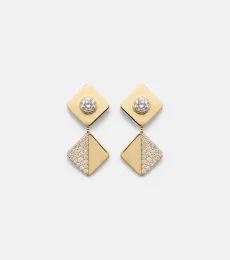 18kt gold earrings with diamonds 18kt gold earrings with diamonds