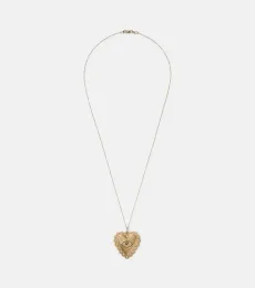 18kt gold necklace with diamonds and tsavorites