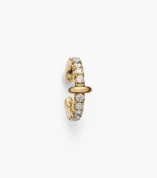 18kt gold single ear cuff with diamonds 18kt gold single ear cuff with diamonds