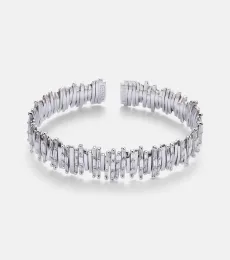 18kt white gold cuff bracelet with diamonds 18kt white gold cuff bracelet with diamonds