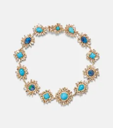 18kt yellow gold bracelet with gemstones 18kt yellow gold bracelet with gemstones