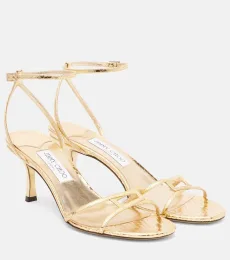 1998 Leo 65 metallic leather sandals 1998 Leo 65 metallic leather sandals