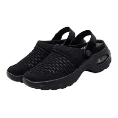 1pair Half Drag Sandals Woman Sandals Summer House Slippers for Women Summer Slippers Mesh Slippers Slip on Sneakers Thin Shoes Sole: Polyurethane Black 1pair Half Drag Sandals Woman Sandals Summer House Slippers for Women Summer Slippers Mesh Slippers Slip on Sneakers Thin Shoes Sole: Polyurethane Black
