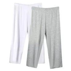 2 Pack Capri Pants for Women UK Petite Plus Size Elastic Waist Trousers Pyjamas Bottoms Comfy Soft Modal Pj Trouser Capris Pant Sleepwear Ladies Homewear Outifts Cheap S-5XL 2 Pack Capri Pants for Women UK Petite Plus Size Elastic Waist Trousers Pyjamas Bottoms Comfy Soft Modal Pj Trouser Capris Pant Sleepwear Ladies Homewear Outifts Cheap S-5XL
