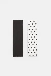 Pack Of Polka Dot Headbands - Black Pack Of Polka Dot Headbands - Black