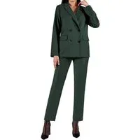 2 Piece Peak Lapel Slim Fit Women's SuitBlazerPants - US 12 Hunt Green 2 Piece Peak Lapel Slim Fit Women's SuitBlazerPants - US 12 Hunt Green