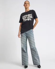 25th Anniversary Limited Edition Jackson Mid Waist Wide Leg Studded Denim Jeans - Salty Dog, 25th Anniversary Limited Edition Jackson Mid Waist Wide Leg Studded Denim Jeans - Salty Dog,