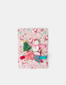 4-Pack Girls Christmas Hair Clips 4-Pack Girls Christmas Hair Clips