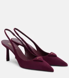 75 suede slingback pumps