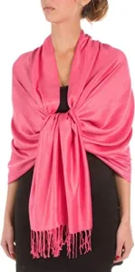 78" X 28" Rayon from Bamboo Soft Solid Pashmina Feel Shawl/Wrap/Stole - Fuscia 78" X 28" Rayon from Bamboo Soft Solid Pashmina Feel Shawl/Wrap/Stole - Fuscia