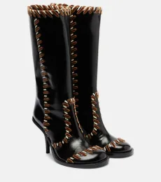 90 embellished leather boots