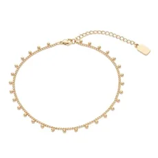 Over Over Gold Stainless Steel Ball Chain Anklet - 23cm Over Over Gold Stainless Steel Ball Chain Anklet - 23cm