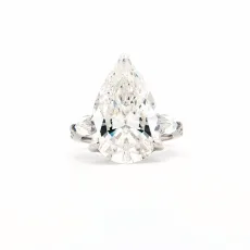 A Classic Silver Pear Shaped Silver Ring A Classic Silver Pear Shaped Silver Ring