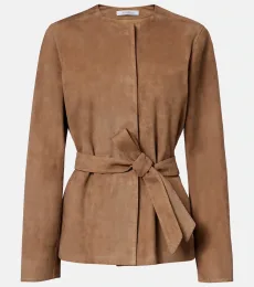Abito belted suede jacket Abito belted suede jacket
