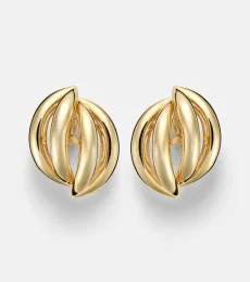 Abstract Line gold-plated clip-on earrings Abstract Line gold-plated clip-on earrings