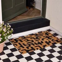 Abstract Maze Coir Doormat