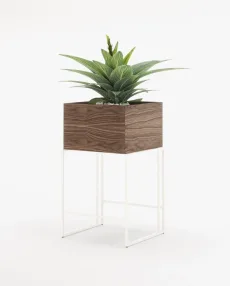 ACHILES Planter & Pot Walnut Veneer Matte ACHILES Planter & Pot Walnut Veneer Matte