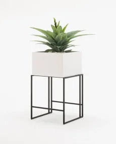 ACHILES Planter & Pot White Lacquer Matte ACHILES Planter & Pot White Lacquer Matte