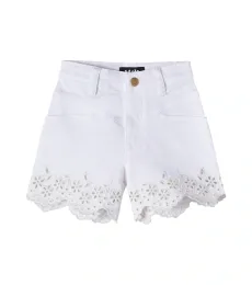 Adalyn broderie anglaise denim shorts Adalyn broderie anglaise denim shorts