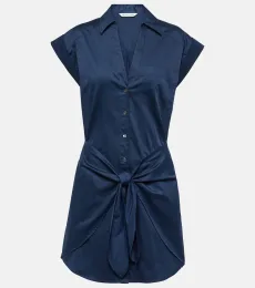 Aimee cotton-blend shirt dress Aimee cotton-blend shirt dress