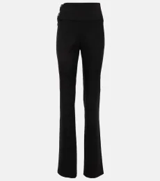 AlaÃa Belted straight wool pants