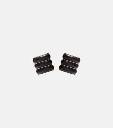 AlaÃa Bumper wooden clip-on earrings AlaÃa Bumper wooden clip-on earrings