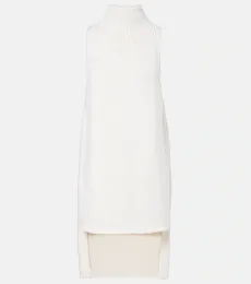 AlaÃa Caped wool turtleneck top AlaÃa Caped wool turtleneck top