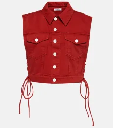 AlaÃa Eyelet cotton vest AlaÃa Eyelet cotton vest