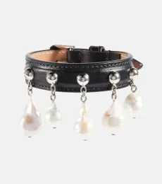 AlaÃa Mother-of-pearl leather bracelet AlaÃa Mother-of-pearl leather bracelet