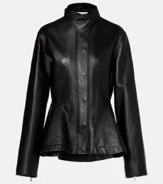 AlaÃa Peplum leather jacket AlaÃa Peplum leather jacket
