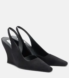 AlaÃa Suede wedge slingback pumps AlaÃa Suede wedge slingback pumps