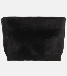 AlaÃa Velvet bandeau top AlaÃa Velvet bandeau top
