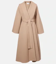AlaÃa Wool and cashmere wrap coat
