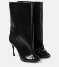 Alaïa 90 bow-detail leather ankle boots Alaïa 90 bow-detail leather ankle boots
