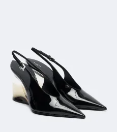 Alaïa Escarpins compensés slingback Invisible en cuir Alaïa Escarpins compensés slingback Invisible en cuir