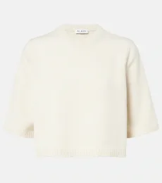 Alaïa Jersey cropped de cachemir y lana