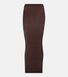 Alaïa Jupe longue rayée Alaïa Jupe longue rayée