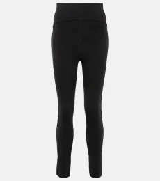 Alaïa Leggings en mezcla de lana con tiro alto Alaïa Leggings en mezcla de lana con tiro alto