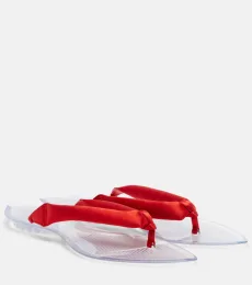 Alaïa Sandalias Invisible de satén Alaïa Sandalias Invisible de satén