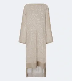 Alaïa Semi-sheer linen and silk kaftan Alaïa Semi-sheer linen and silk kaftan
