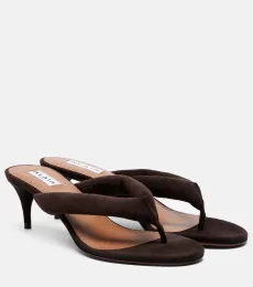 Alaïa Suede thong sandals Alaïa Suede thong sandals