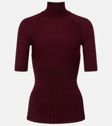 Alaïa Top acanalado en mezcla de lana Alaïa Top acanalado en mezcla de lana