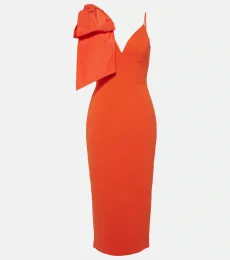 Alani bow-detail gown Alani bow-detail gown