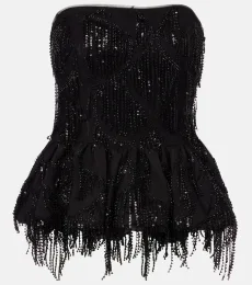 Albertina sequined strapless top