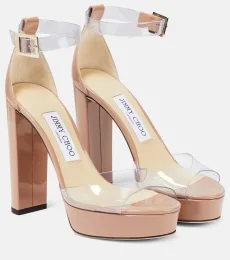 Albi 120 PVC and leather platform sandals Albi 120 PVC and leather platform sandals