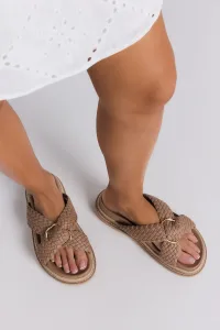 Albie Slides Light Cashew Albie Slides Light Cashew