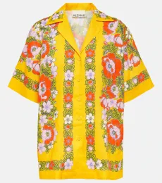 Alémais Chemise en lin à fleurs Alémais Chemise en lin à fleurs