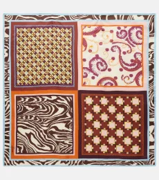 Alémais Foulard Wilson imprimé en sergé de soie Alémais Foulard Wilson imprimé en sergé de soie