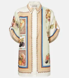 Alémais Mercado printed linen shirt Alémais Mercado printed linen shirt