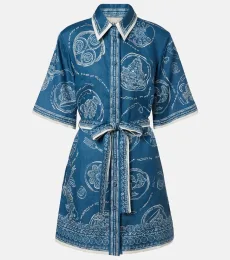 Alémais Robe chemise Lucky en lin à ceinture Alémais Robe chemise Lucky en lin à ceinture